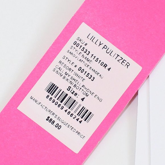 Lilly Pulitzer Call My Shell Phone Bandeau Bikini - Picture 3 of 4